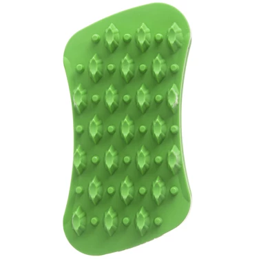 PET+ME Soft Silicone Brush Green - szczotka silikonowa dla małych psów i kotów z długą, gęstą sierścią - 3