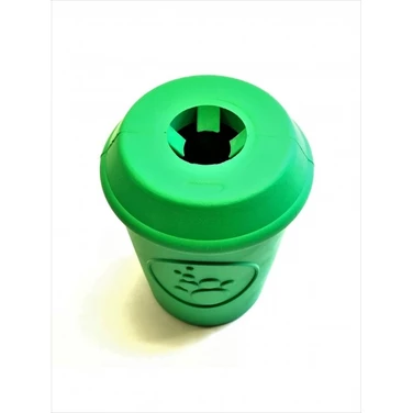 SODA PUP Coffee Cup - zabawka kubek dla psa do wypełniania jedzeniem, zielona - 3