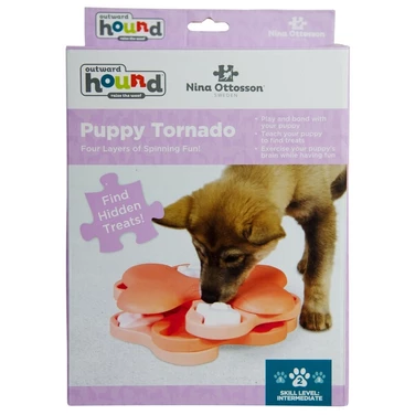 OUTWARD HOUND Nina Ottosson Puppy Tornado - zabawka interaktywna, łamigłówka dla szczeniąt i małych psów - 6