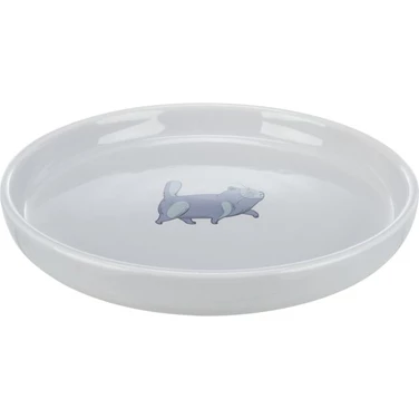 TRIXIE talerzyk - bardzo duża miska ceramiczna dla kota, szara 600ml