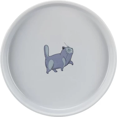 TRIXIE talerzyk - bardzo duża miska ceramiczna dla kota, szara 600ml - 3