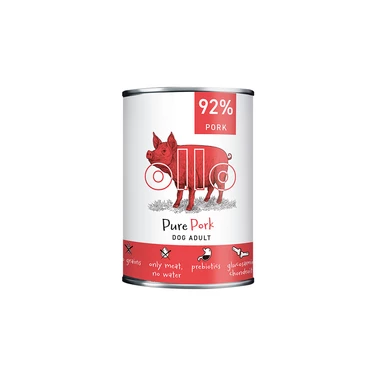 OLLO Pure Pork - mokra karma dla psa o bardzo wysokiej zawartości mięsa mięśniowego, czysta wieprzowina 400g