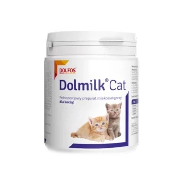 DOLFOS Dolmilk cat - preparat mlekozastępczy/mleko dla kociąt z butelką i smoczkiem 200 g