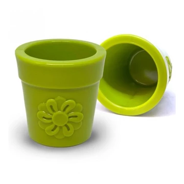 SODA PUP Flower Pot - kauczukowa doniczka dla psa do wypełniania jedzeniem, zielona