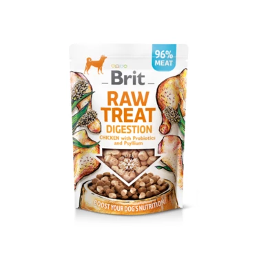 BRIT Raw Treat Digestion - liofilizowane przysmaki dla psów, kurczak z probiotykami 40g