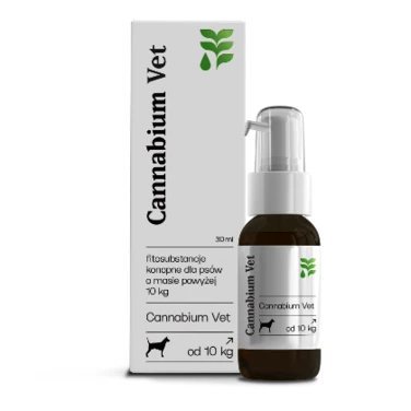 CANNABIUM VET olejek konopny 3,6% , CBD dla psów o masie powyżej 10 kg, 30 ml