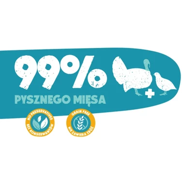 ANIMAL ISLAND pełnoporcjowa mokra karma dla kotów, aż 99% mięsa, indyk z przepiórką 200g - 4