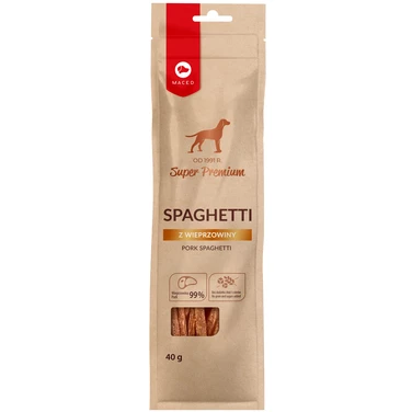 MACED Super Premium Country spaghetti - delikatny przysmak dla psa z wieprzowiny 40 g