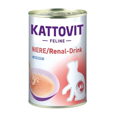 KATTOVIT Niere Renal Drink - płynna karma, zupka dla kotów z chorobami nerek, z kaczką 135 ml