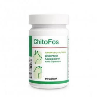 DOLVOS ChitoFos - suplement wspierający prawidłowe funkcjonowanie nerek u psów i kotów 60 tabletek