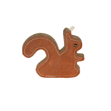 CHICO TREND wiewiórka  - zabawka dla psa z wytrzymałej skóry i grubego filcu