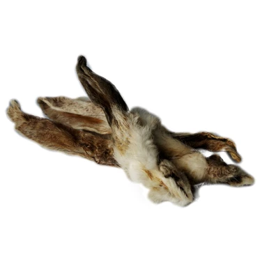 BALTO uszy królicze z futrem - naturalne gryzaki dla psów i kotów 10 szt.