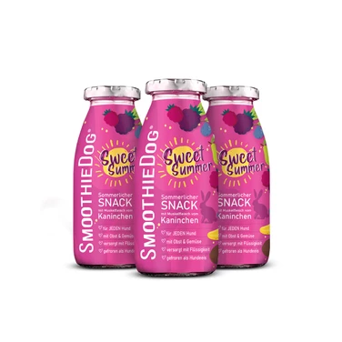 SMOOTHIE DOG Sweet Summer - naturalna, płynna przekąska dla psów, królik 250ml