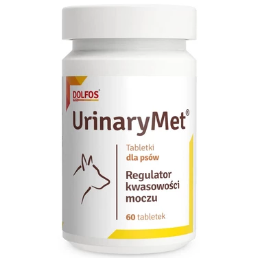 DOLFOS UrinaryMet - regulator kwasowości moczu dla psów 60 tabletek