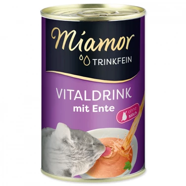 MIAMOR Vitaldrink - zupka dla kotów z kawałkami kurczaka i kaczki 135 ml