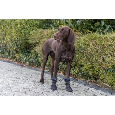 TRIXIE Walker Active Long - ochronne, wysokie buty dla psa, czarne 2 sztuki - 6