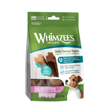 WHIMZEES Puppy - gryzaki dentystyczne dla szczeniąt XS/S 28 sztuk
