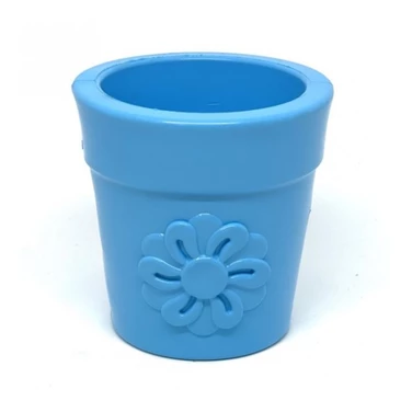 SODA PUP Flower Pot - kauczukowa doniczka dla psa do wypełniania jedzeniem, niebieska