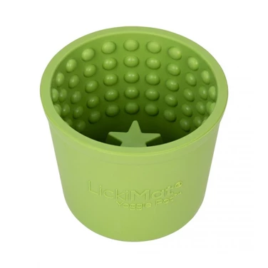 LICKIMAT Yoggie Pot - zabawka w kształcie garnuszka dla psa, do wypełnienia jedzeniem, zielony