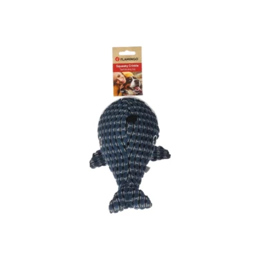 FLAMINGO Wieloryb - pluszowa zabawka dla psa z piszczałką i szeleszczącymi płetwami 26cm - 2