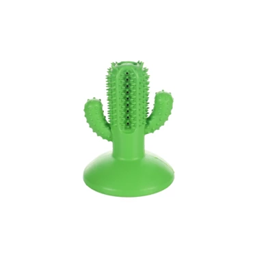 FLAMINGO Kaktus Dental - zabawka na jedzenie dla psa z bardzo mocnej gumy, z przyssawką,  rozmiar M
