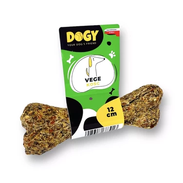 DOGY Kość Vege - naturalny, bezglutenowy i bezmięsny gryzak dla psa dla psa z pasternakiem i marchewką