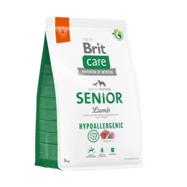 BRIT CARE Hypoallergenic Senior Lamb - sucha karma dla psów starszych, seniorów z jagnięciną