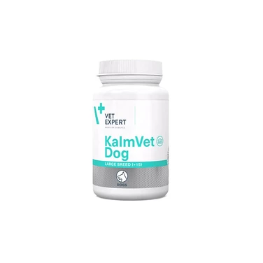 VETEXPERT KalmVet Dog Large Breed- preparat łagodzący objawy stresu i niepokoju dla psów średnich i dużych 60 kapsułek