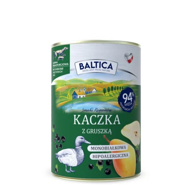 BALTICA Smaki Regionów - monoproteinowa, mokra karma dla psa, kaczka z gruszką 400g