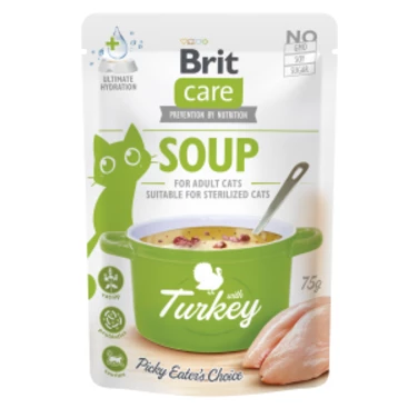 Brit Care Cat Soup - zupka dla kota z indykiem 75g