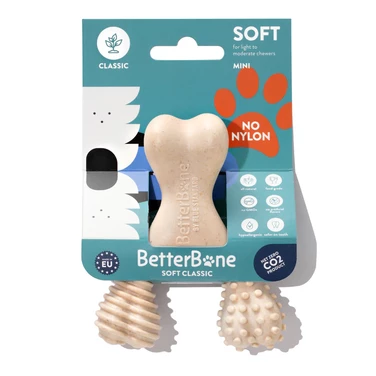 BETTER BONE Soft Classic - gryzak z bezpiecznej celulozy roślinnej, dla szczeniąt i psów delikatnych - 10