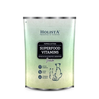 HOLISTA Superfood Vitamins Junior - naturalne witaminy i minerały dla szczeniąt i kociąt, w proszku - 2