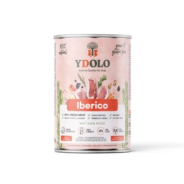 YDOLO  Healthy&Pure Iberico - wysokomięsna, mokra karma dla psa z mięsa wieprzowiny Iberico 400g