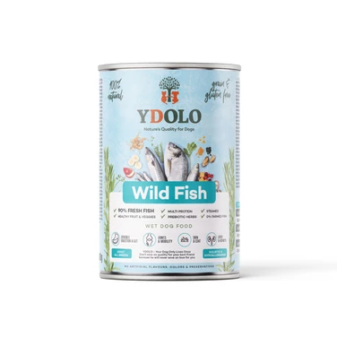 YDOLO  Healthy&Pure Wild Fish - wysokomięsna, mokra karma dla psa z dziko poławianych ryb 400g
