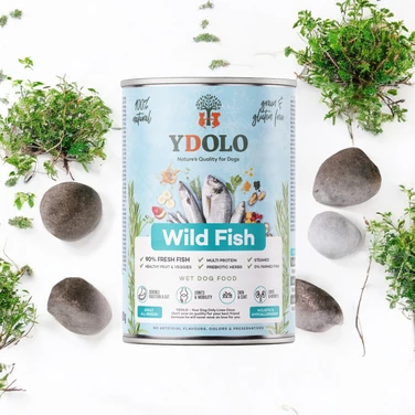 YDOLO  Healthy&Pure Wild Fish - wysokomięsna, mokra karma dla psa z dziko poławianych ryb 400g - 4