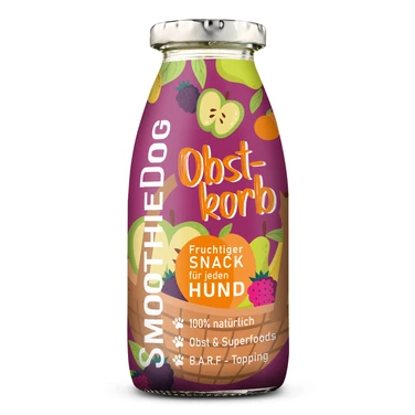 SMOOTHIE DOG Obstkorb - naturalna, płynna przekąska dla psów, mix owocowy 250ml - 2