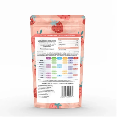 PERRO Mix&Match -  liofilizowane truskawki dla psa, 100% owoców 10g - 2