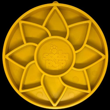 SODA PUP Sunflower - miska spowalniająca dla psa, poziom początkujący, żółta