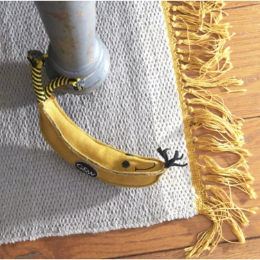 GREEN&WILD'S Barry the Banana - bardzo wytrzymała zabawka dla psa z naturalnej skóry i juty 21cm - 3