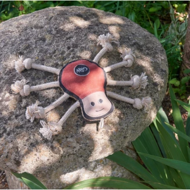 GREEN&WILD'S Spike the Spider  - bardzo wytrzymała zabawka dla psa z naturalnej skóry i juty 30cm - 4