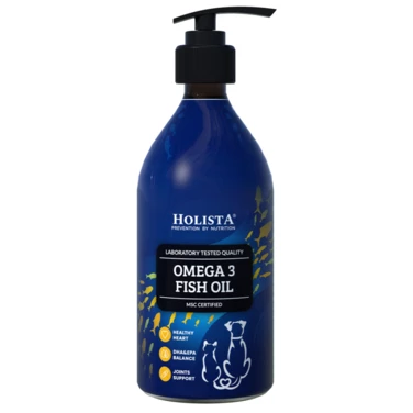 HOLISTA Omega3 Fish Oil - olej z ryb morskich z wysoką zawartością Omega 3 dla psów i kotów