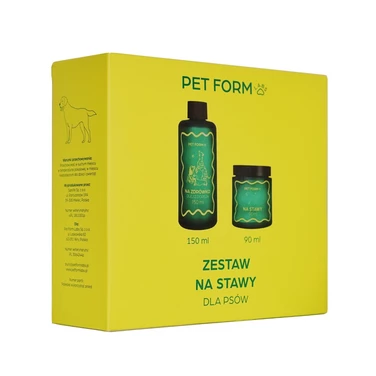 PET FORM LABS Zestaw na stawy dla psów - olej na zdrówko i proszek na stawy 150ml+90ml - 2
